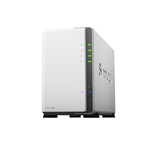 SYNOLOGY NAS DS223J 2-BAY DISKSTATION (DISKLESS) RETAIL