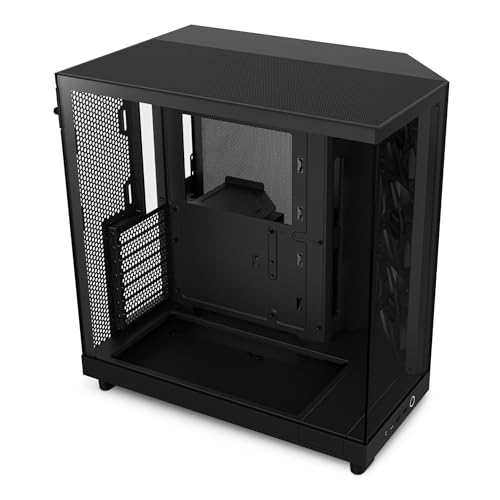 NZXT CS CC-H61FB-01 H6 FLOW MID-TOWER DARK TINTED TG BLACK RETAIL