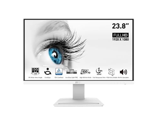 MSI MN PRO MP243XW 24 FHD 1920X1080 IPS 16:9 100HZ 250CD M2 MATTE WHITE
