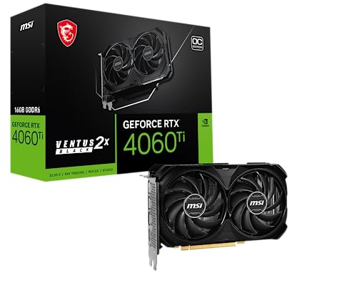 MSI VCX GEFORCE RTX 4060 TI VENTUS 2X BLACK 16G OC RETAIL