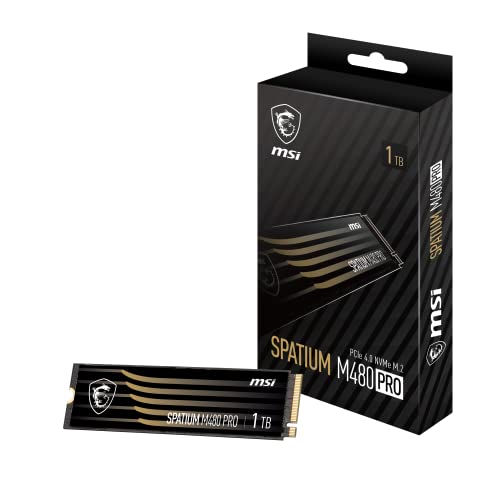 MSI SSD SM480PN1TB SPATIUM M480 PRO PCIE 4.0 NVME M.2 1TB PLAY RETAIL