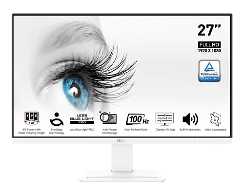 MSI MN PRO MP273AW 27 FHD 1920X1080 IPS 16:9 100HZ 250CD M2 MATTE WHITE