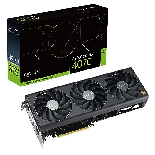 ASUS VCX PROART-RTX4070-O12G GEFORCE RTX 4070 OC 12GB GDDR6X 192B PCIE RETAIL