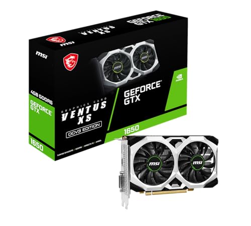 MSI VCX GTX 1650 D6 VENTUS XS OCV3 GEFORCE GTX1650 D6 4GB GDDR6 128B RETAIL