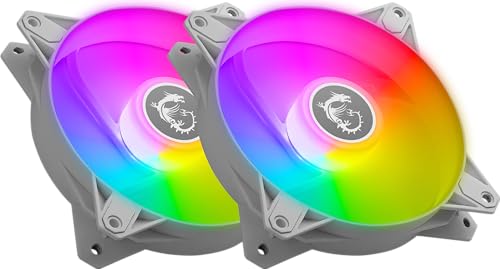 MSI FAN F120ARGB2W MPG F120 ARGB-2W 4PIN PWM FAN HYDRAULIC BEARING RETAIL