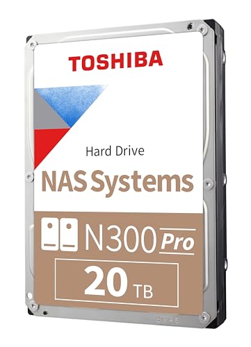 TOSHIBA HD HDWG62AXZSTB 20TB 7200RPM SATA 6GBPS 3.5 N300 PRO NAS RETAIL