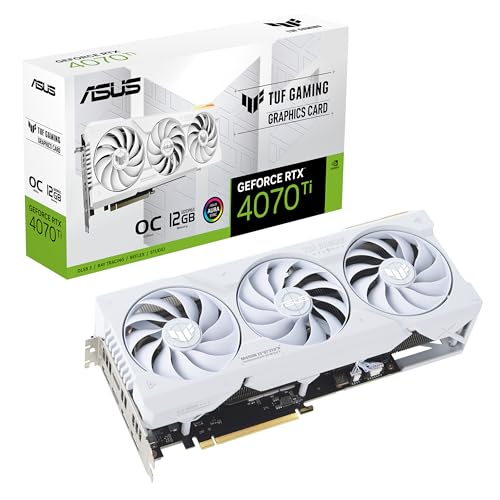 ASUS VCX TUF-RTX4070TI-O12G-WH-GAM GEFORCE RTX 4070 TI WHITE OC 12GB GDDR6X