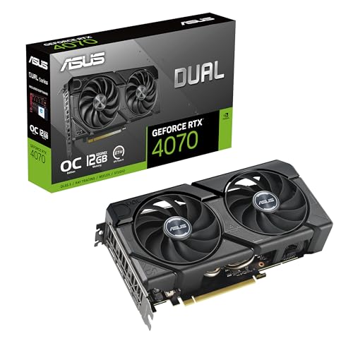 ASUS VCX DUAL-RTX4070-O12G-EVO GEFORCE RTX 4070 EVO OC 12GB GDDR6X 128B RETAIL