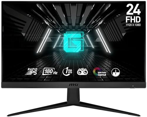 MSI MN G2412F 24 RAPID IPS FHD 1920X1080 16:9 1MS 180HZ 2HDMI DP RETAIL