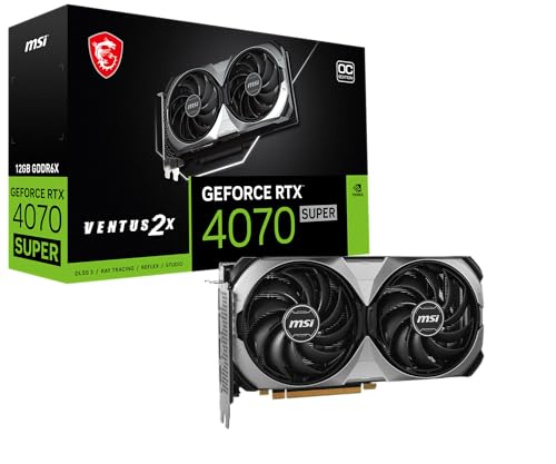 MSI GEFORCE RTX 4070SUPER 12GB GDDR6X 2505/21GBPS 3XDP+HDMI PCI-E4.0(346785 {E7) (Like New)