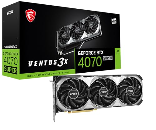 MSI VCX GEFORCE RTX 4070 SUPER VENTUS 3X 12G OC G6X DPX3 HDMI RETAIL