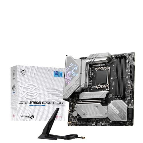 MSI MB MPG B760M EDGE TI WIFI B760 LGA1700 MAX192GB DDR5 PCI-E MATX RETAIL