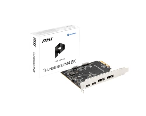 MSI CC THUNDERBOLTM4 8K PCIE CARD JHL8540 2TYPE-C 2DP RETAIL (Like New)
