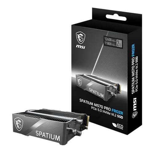 MSI SSD SM570PN2TBF 2TB SPATIUM M570 PRO PCIE 5.0 NVME M.2 FROZR RETAIL