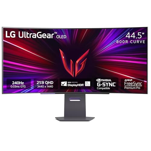 LG MN 45GS95QE-B 45 WQHD OLED 800R CURVED 3440X1440 0.03MS 240HZ HDMI DP (Like New)