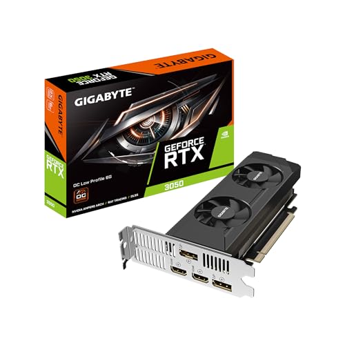 GIGABYTE VCX GV-N3050OC-6GL GEFORCE RTX 3050 OC LOW PROFILE 6GB GDDR6 RETAIL