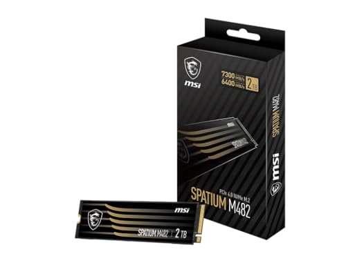 MSI SSD SM482N2TB 2TB SPATIUM M482 PCIE 4.0 NVME M.2 RETAIL