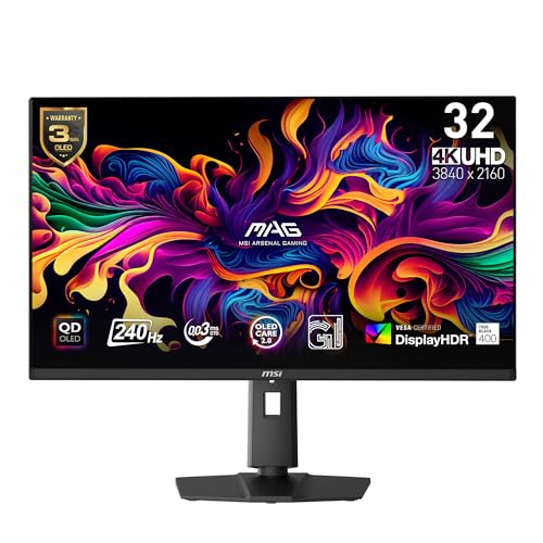 MSI MN MAG321UPXQD-OLED 32 OLED TRUE BLACK WITH HIGH HDR ULTRA WIDE 16:9