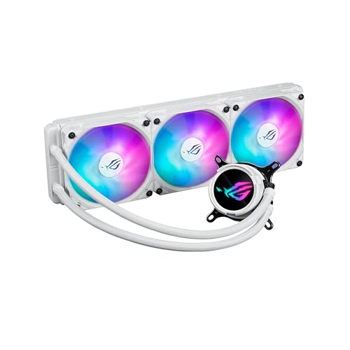 ASUS FAN ROG STRIX LC III 360 ARGB WHT WHITE AIO LIQUID CPU COOLER W AURA SYNC