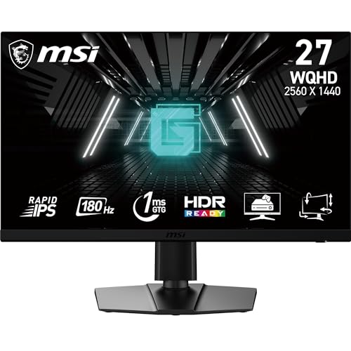 MSI 27 inch 170 Hz Rapid IPS WQHD Gaming Monitor G-Sync Compatible 2560 x 1440 (2K) G272QPF (Like New)