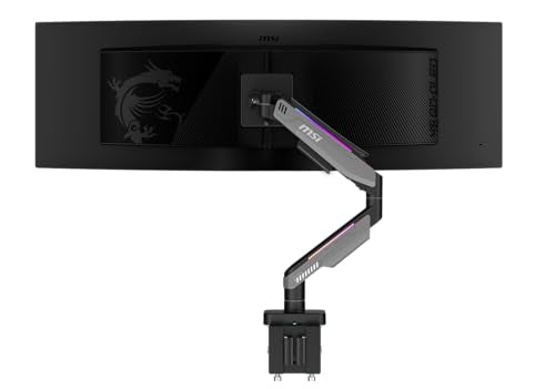 MSI AC MPG MT201R PREMIUM RGB SINGLE MONITOR STAND ARM SUPPORTS 17-49 SCREENS (Like New)