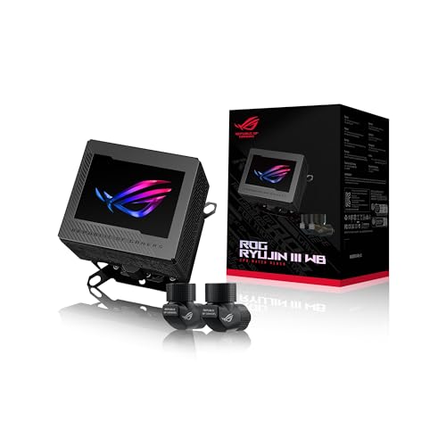 ASUS FAN ROG RYUJIN III WB CPU WATER BLOCK 3.5 FULL COLOR LCD DISPLAY BLACK (Like New)