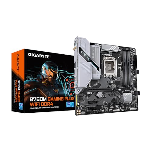 GIGABYTE MB B760M GAMING PLUS WIFI D4 LGA1700 128GB MICRO ATX RETAIL