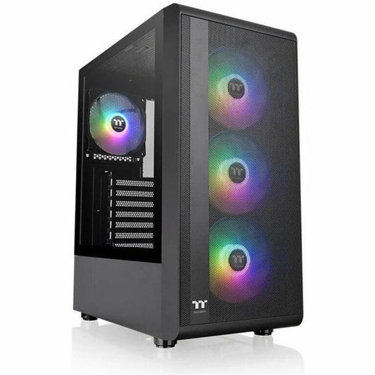 THERMALTAKE CS CA-1X2-00M1WN-01 S200 TG 4 X ARGB BLACK MID TOWER?ATX RETAIL (Like New)