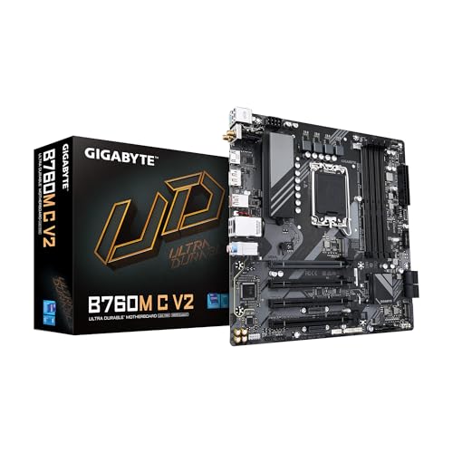 GIGABYTE MB B760M C V2 B760 LGA1700 MAX192GB DDR5 PCIE MICRO ATX RETAIL