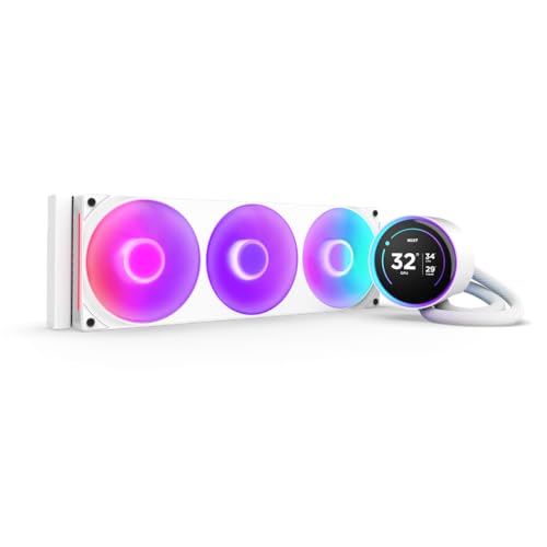NZXT FAN RL-KR36E-W2 KRAKEN ELITE RGB 360 AIO LIQUID COOLER 360MM WHITE RETAIL
