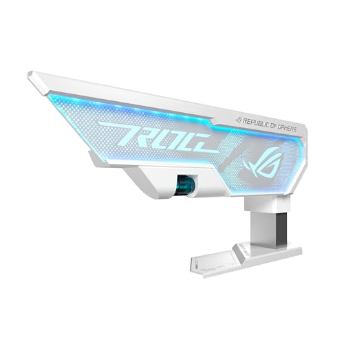 ASUS AC XH01 ROG HERCULX GRAPHICS CARD HOLDER WHITE SOLID ZINC ALLOY RETAIL
