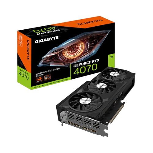 GIGABYTE VCX GV-N4070WF3OCV2-12GD GEFORCE RTX 4070 WINDFORCE OC V2 12G GDDR6