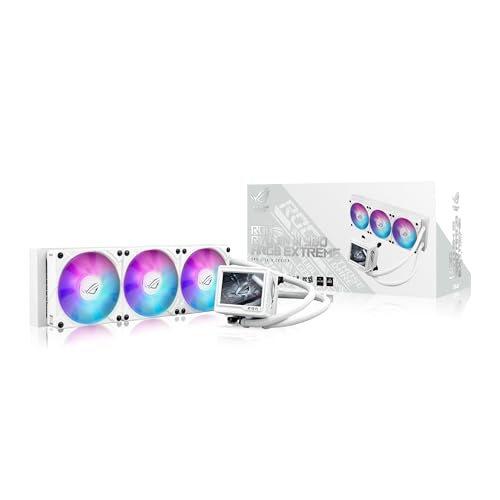 ASUS FAN ROG RYUJIN III 360ARGB EX WHT AIO CPU LIQUID COOLER W 400MM RADIATOR