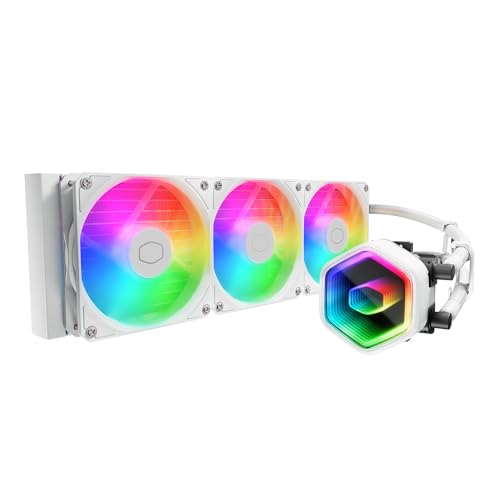 CM MASTERLIQUID 360 CORE II ARGB CPU LIQUID COOLER WHITE (127182) {E0}