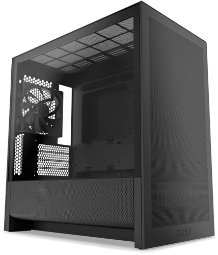 NZXT CS CC-H31FB-01 H3 FLOW MID TOWER TINTED TG BLACK RETAIL
