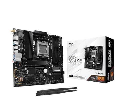 ASROCK MB B850M PRO-A WIFI AMD B850 AM5 MAX256GB DDR5 MICRO ATX RETAIL