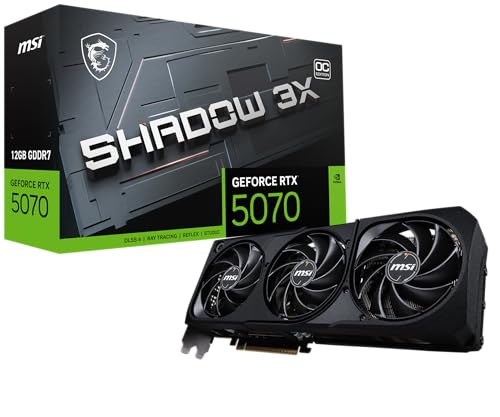 MSI VCX GEFORCE RTX 5070 12G SHADOW 3X OC 12GB GDDR7 192BIT PCIE RETAIL