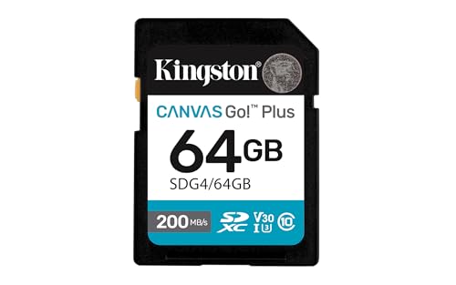 64GB SDXC CANVAS GO PLUS GEN4 200MB/S C10 UHS-I U3 V30