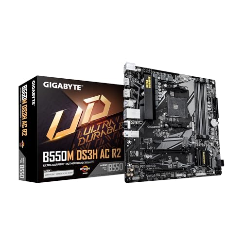 GIGABYTE MB B550M DS3H AC R2 AMD B550 AM4 MAX128GB DDR4 MICRO ATX RETAIL