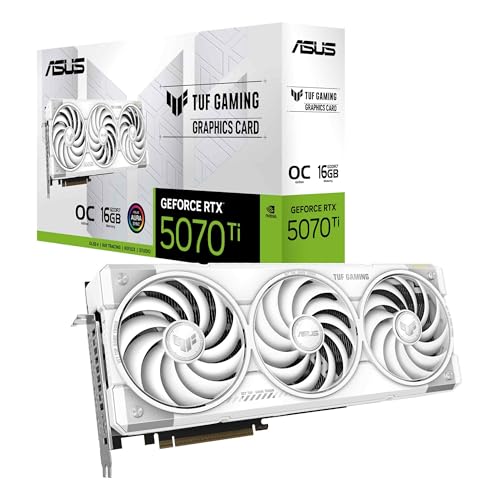 ASUS VCX TUF-RTX5070TI-O16G-WH-GAM GEFORCE RTX 5070 TI 16GB GDDR7 WHITE OC RTL