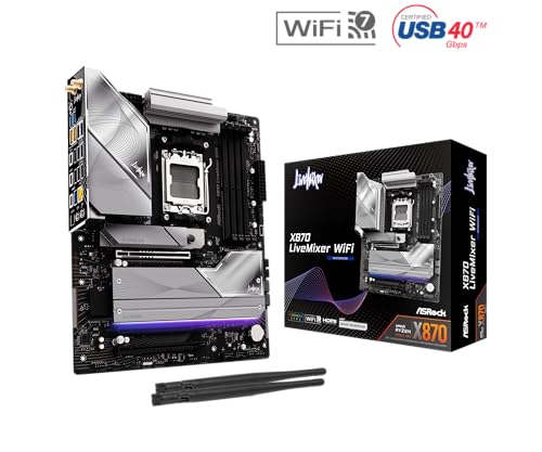 ASROCK MB X870 LIVEMIXER WIFI X870 AM5 MAX256GB DDR5 ATX RETAIL