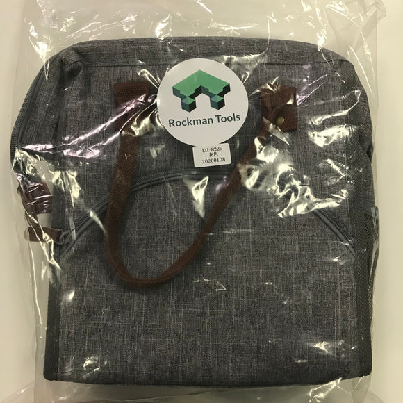 Rockman Tools WATERPROOF COOLING INSULATED LUNCH BAG-BLACK (GREY)