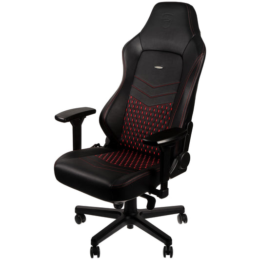 HERO Gaming Chair - black/red - Real Lea