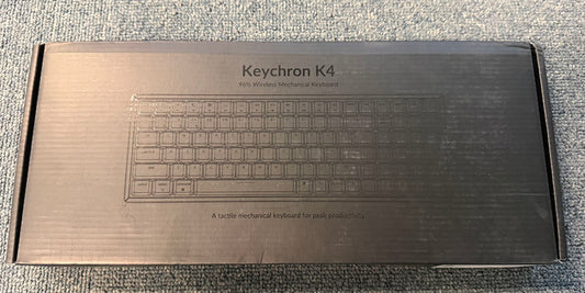 Keychron K4 Bluetooth Mechanical Keyboard, 100-Key Compact Layout, RGB Backlit, Wireless/Wired USB-C, Multi-Device, Mac & Windows Compatible