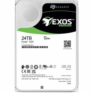 SEAGATE HD ST24000NM007H 24TB EXOS X24 HDD 3.5 SAS 7200 ISE BARE