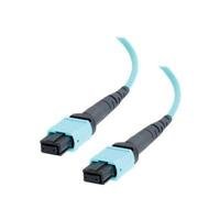 C2G / Cables to Go 31418 MTP 10 GB 50/125 Multimode Fiber Assembly Ribbon Cable (5 Meter,Aqua)