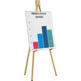 Dalite Display Easel H323-HEAVY Duty (6 Feet) Black Powder Coat