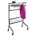 Safco Impromptu Steel Frame Garment Rack -58.8-Inch Heightx40.3-Inch Width x 29.8-Inch Depth -Steel, Polycarbonate -Black