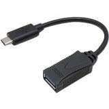 AddOn 7" USB 3.1 (C) Male to USB 3.0 (A) Female Black Adapter Cable (USBC2USB3FB)
