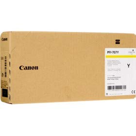 Canon PFI-707 Y - 700 ml - Yellow - Original - Ink Tank - for imagePROGRAF iPF830, iPF830 MFP M40, iPF840, iPF840 MFP M40, iPF850, iPF850 MFP M40